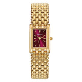 Berny-Reloj de oro cuadrado de cuarzo para mujer-2166L
