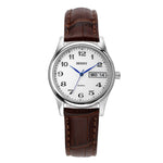 2623L-B with white dial an brown band
