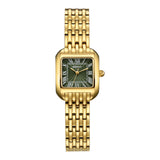 Berny-Men Reloj de oro cuadrado de cuarzo-2166M