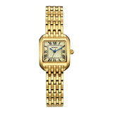 Berny-Men Reloj de oro cuadrado de cuarzo-2166M