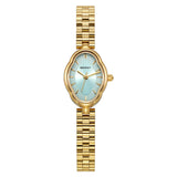 BERNY-Damen Quarz Tonneau Gold Uhr-2146L 