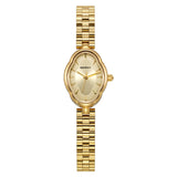 BERNY-Damen Quarz Tonneau Gold Uhr-2146L 