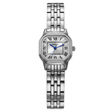 Berny-Reloj de oro cuadrado de cuarzo para mujer-2166L