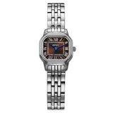 Berny-Reloj de oro cuadrado de cuarzo para mujer-2166L