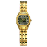 BERNY-Damen Quarz Quadrat Gold Uhr-2166L 