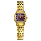 BERNY-Damen Quarz Quadrat Gold Uhr-2166L 