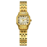 BERNY-Damen Quarz Quadrat Gold Uhr-2166L 
