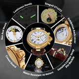 BERNY-Men Automatic Full Calendar Watch-AM7042M
