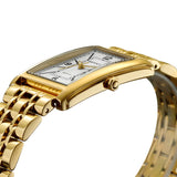 BERNY-Herren Quarz Quadrat Gold Uhr-2934 