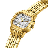 BERNY-Damen Quarz Quadrat Gold Uhr-2166L 