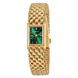Berny-Reloj de oro cuadrado de cuarzo para mujer-2166L