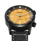 BERNY-Men Automatic Black Aviation Watch-AM169M-BLK