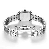 Berny-Men Reloj de oro cuadrado de cuarzo-2166M