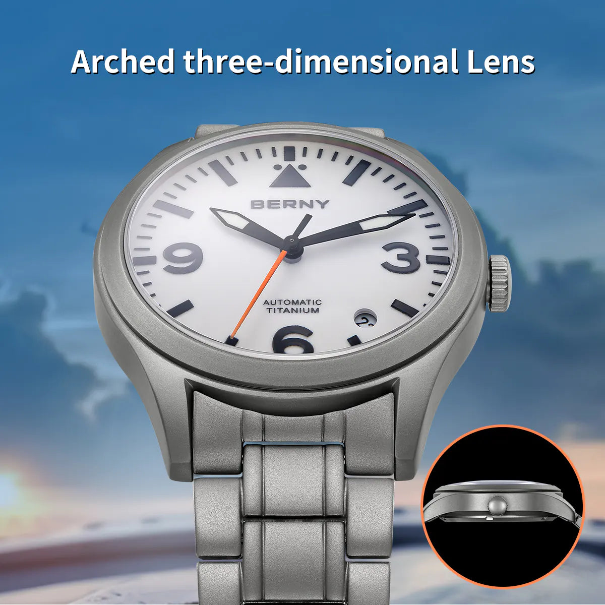sapphire glass with inner AR coating