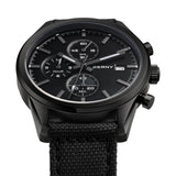 BERNY-Men Quartz Black Chronograph Watch-2826M-BLK