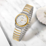 BERNY-Damen Quarz Keramik Gold Uhr-2010L 