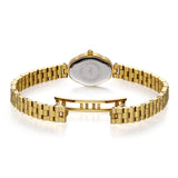 BERNY-Damen Quarz Tonneau Gold Uhr-2146L 