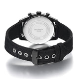 BERNY-Men Quartz Black Chronograph Watch-2826M-BLK