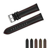 BERNY-Carbon Fiber Leather Quick Release Watch Strap