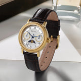 Berny-Reloj de cuarzo Moonphase para mujer-2160VL