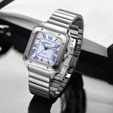 Reloj de negocios cuadrado de cuarzo Berny-Men-2635M