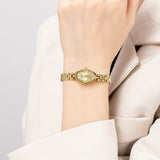 BERNY-Damen Quarz Tonneau Gold Uhr-2146L 