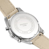BERNY-Men Quartz Black Chronograph Watch-2826M-SAN