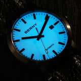 BERNY-Men Automatic Full-Lume Dress Watch -AM138MP-L