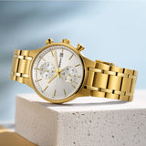 BERNY-Men Quartz Gold Fashion Watch-2285VM