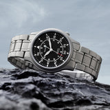 BERNY-Men Quartz Titanium Field Watch-T2566MS