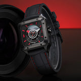 Reloj de negocios cuadrado de cuarzo Berny-Men-2635M