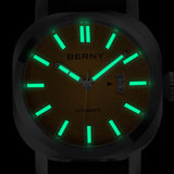 BERNY-Men Automatic Cushion Shaped Diver Watch-AM022M