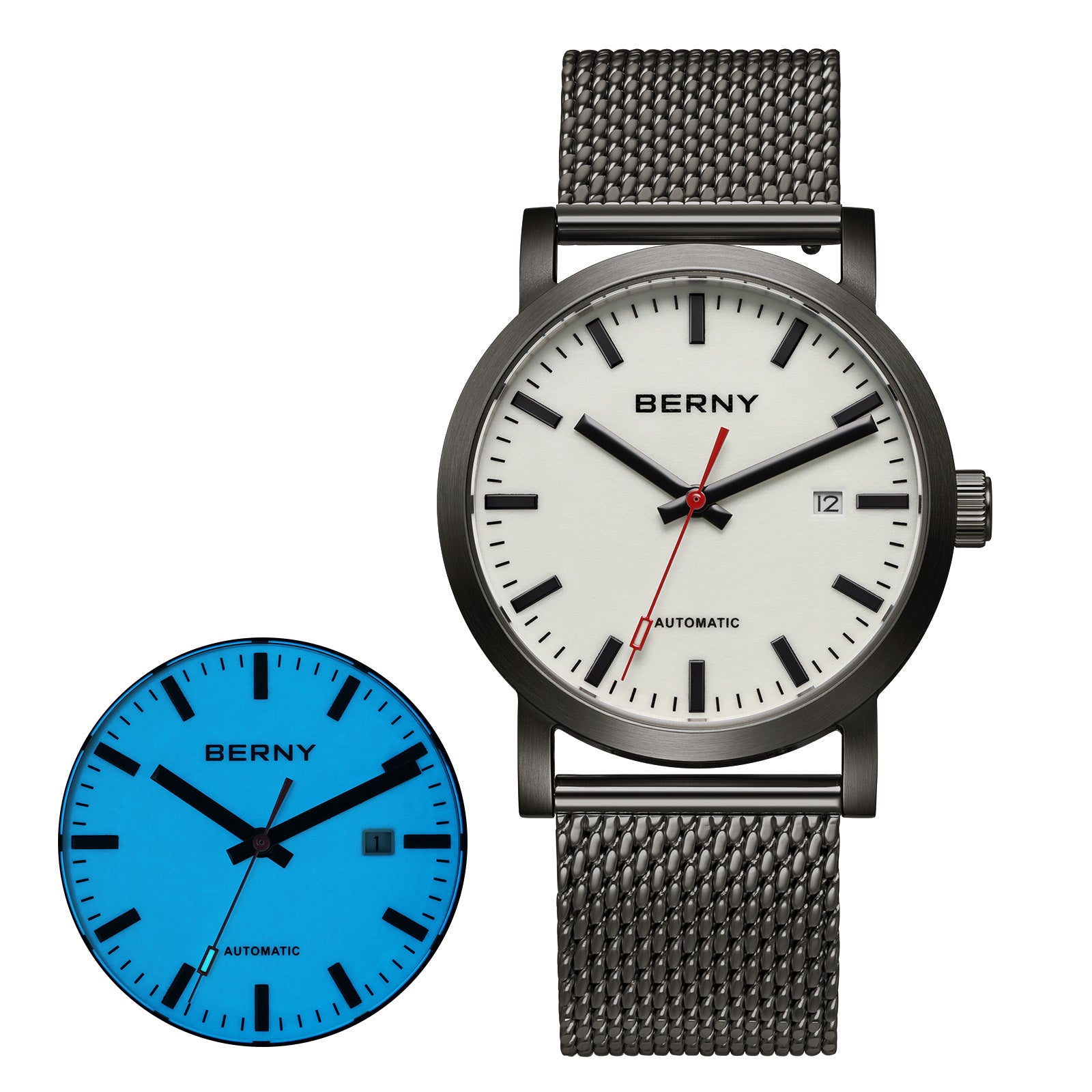 Đồng hồ BERNY-Men Automatic Full-Lume Railroad Watch V3-AM138M-L 