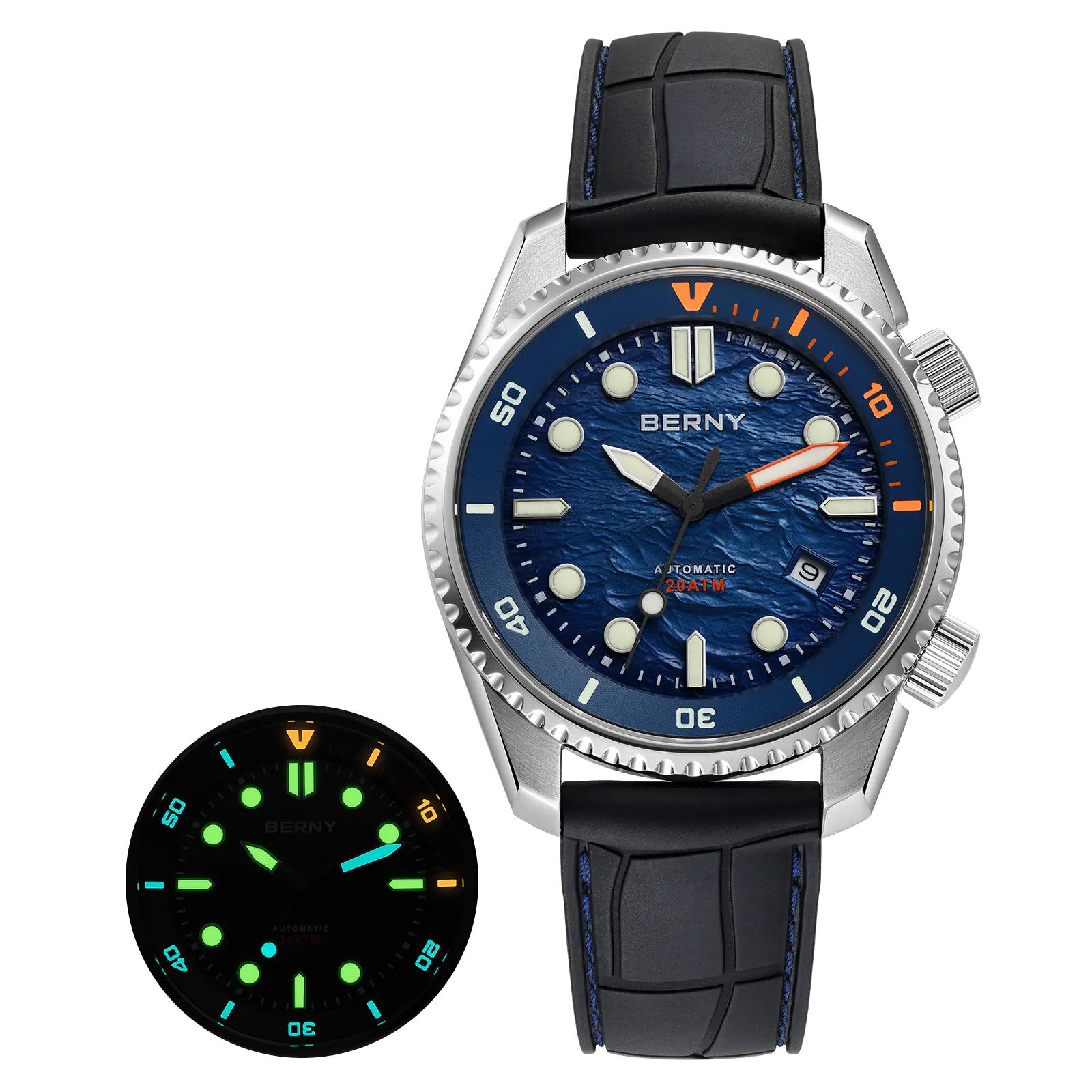 BERNY-Men Automatic Diver Watch-AM155M