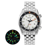 BERNY - Herren-Taucheruhr mit automatischer Leuchtfunktion - AM126VM