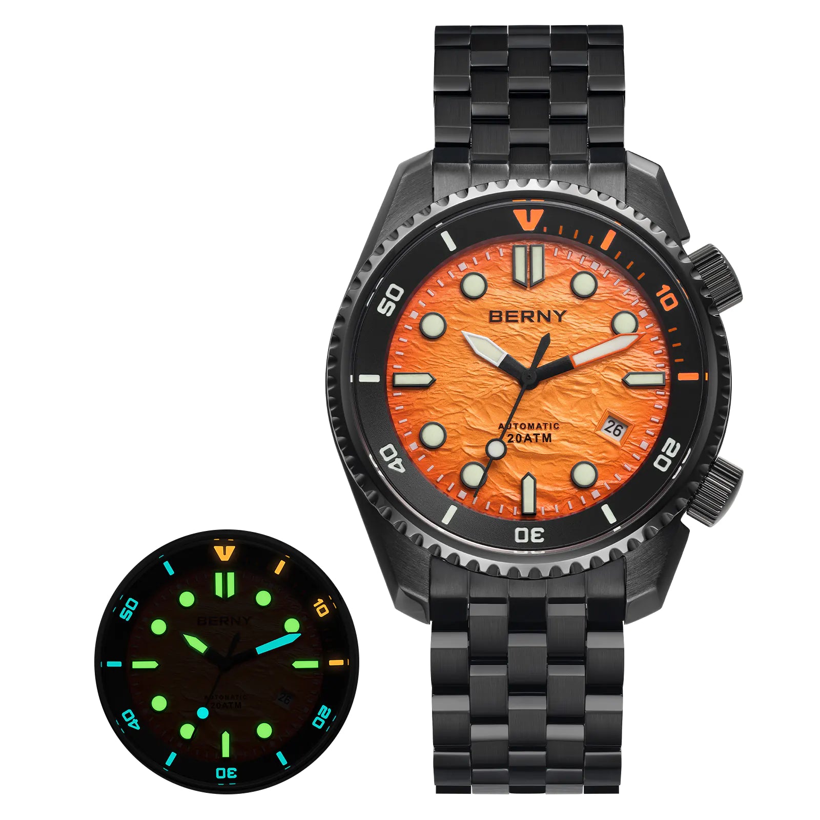 BERNY-Men Automatic Diver Watch-AM155MS