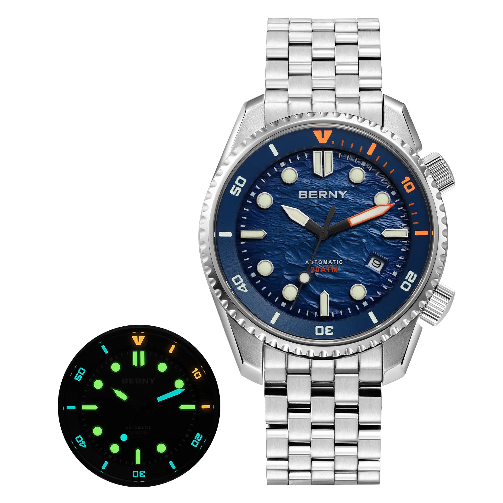 BERNY-Men Automatic Diver Watch-AM155MS