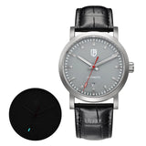 BERNY - Herren-Automatikuhr mit Vollleuchtfunktion, Eisenbahneruhr V4-AM158M 