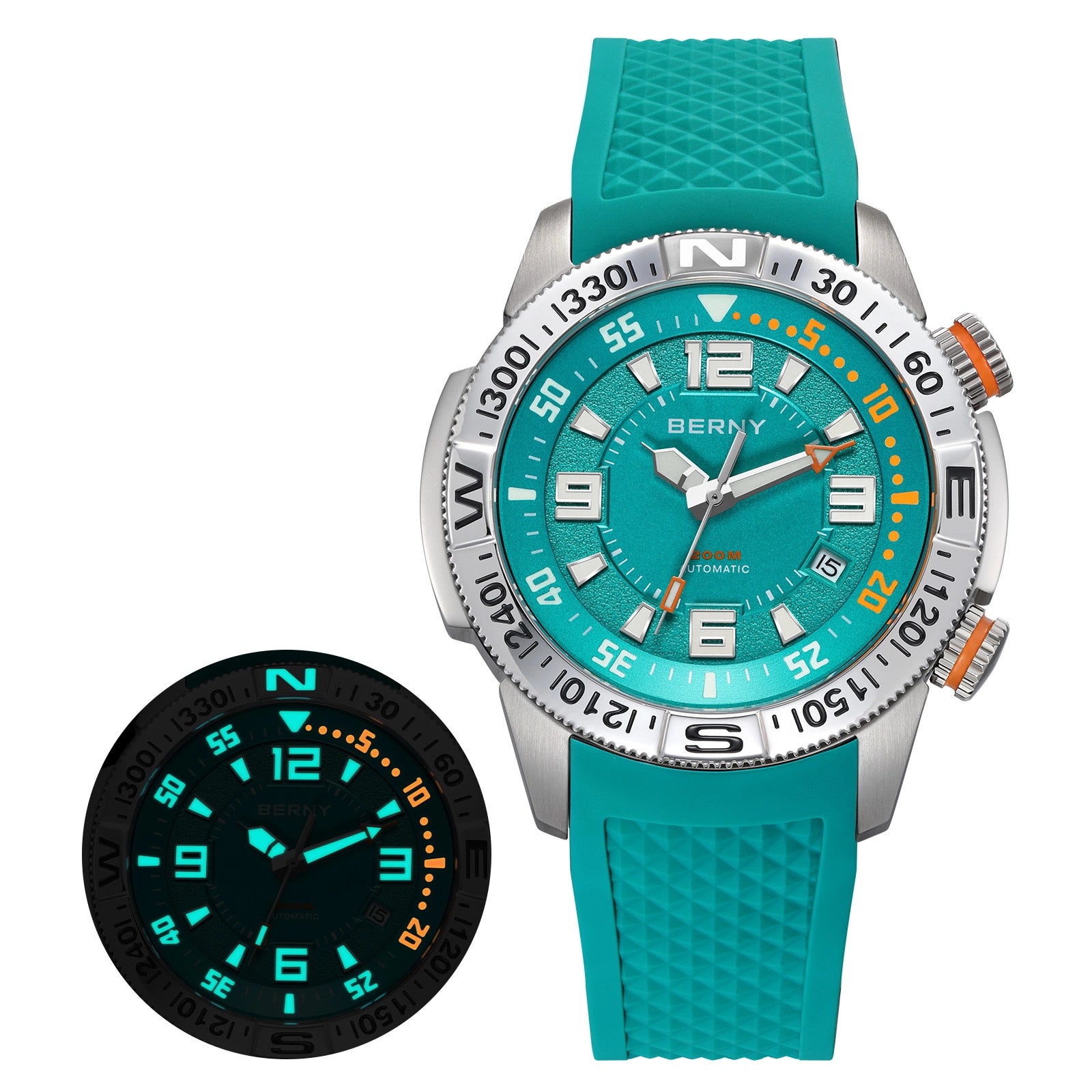 BERNY-Men Automatic Diver Watch-AM164M