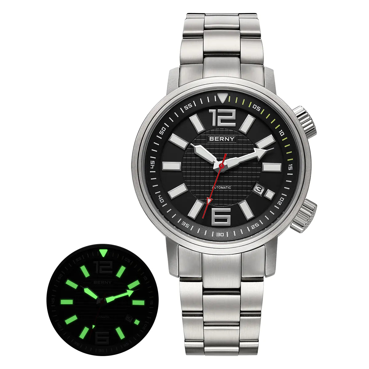 BERNY-Men Automatic Compressor Diver Watch V4-AM181MS