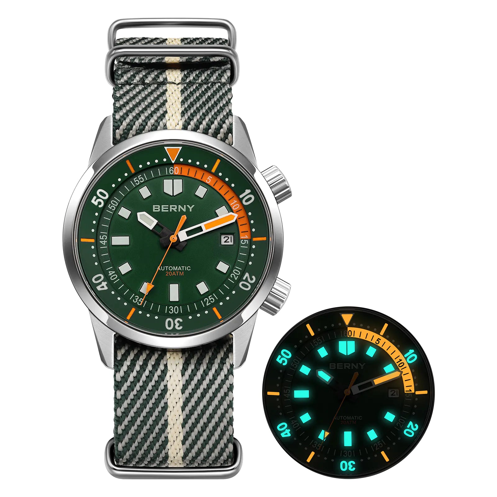 BERNY-Men Automatic Compressor Diver Watch V4-AM439MNY