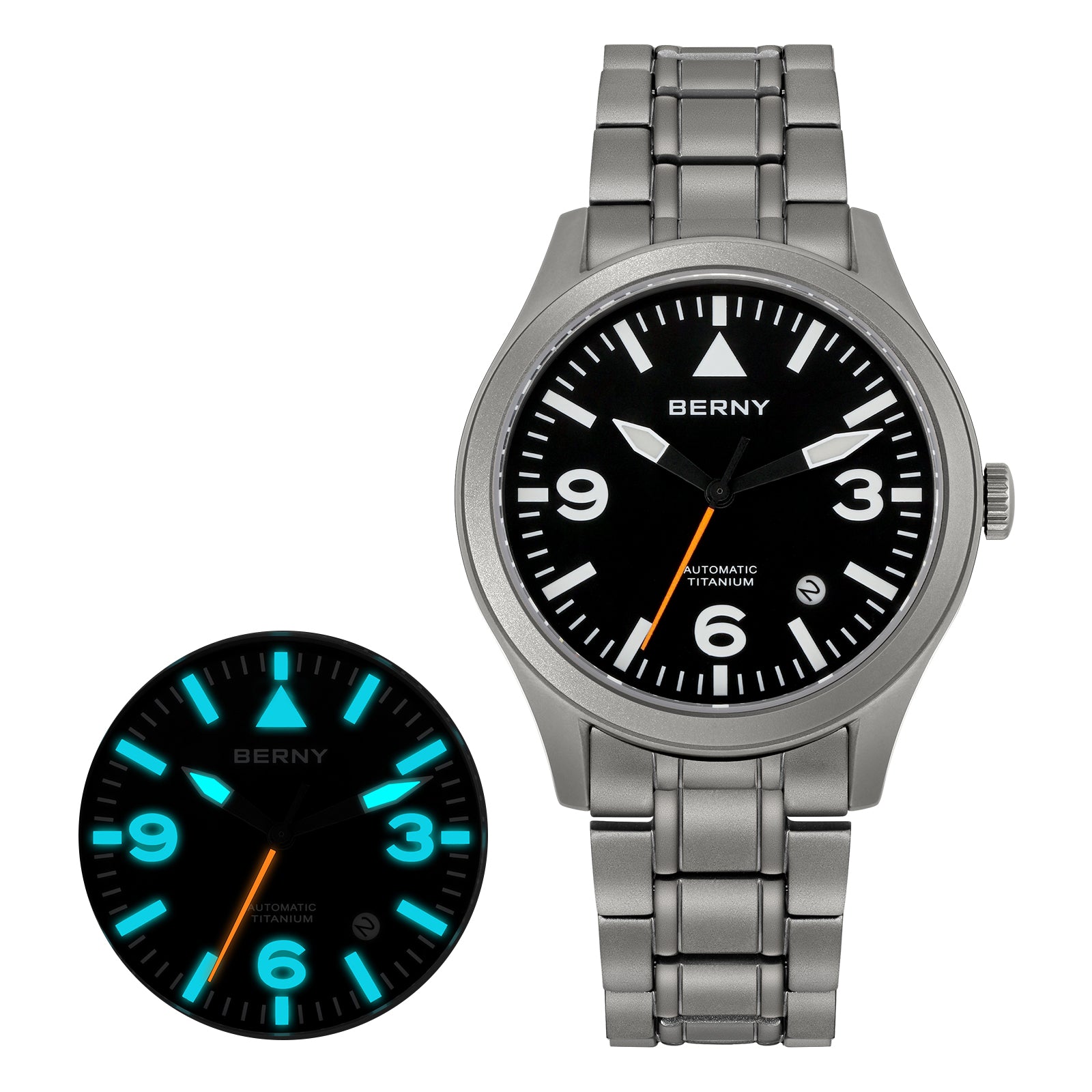 Đồng hồ BERNY-Men Automatic Titanium Field-AMT143MS 
