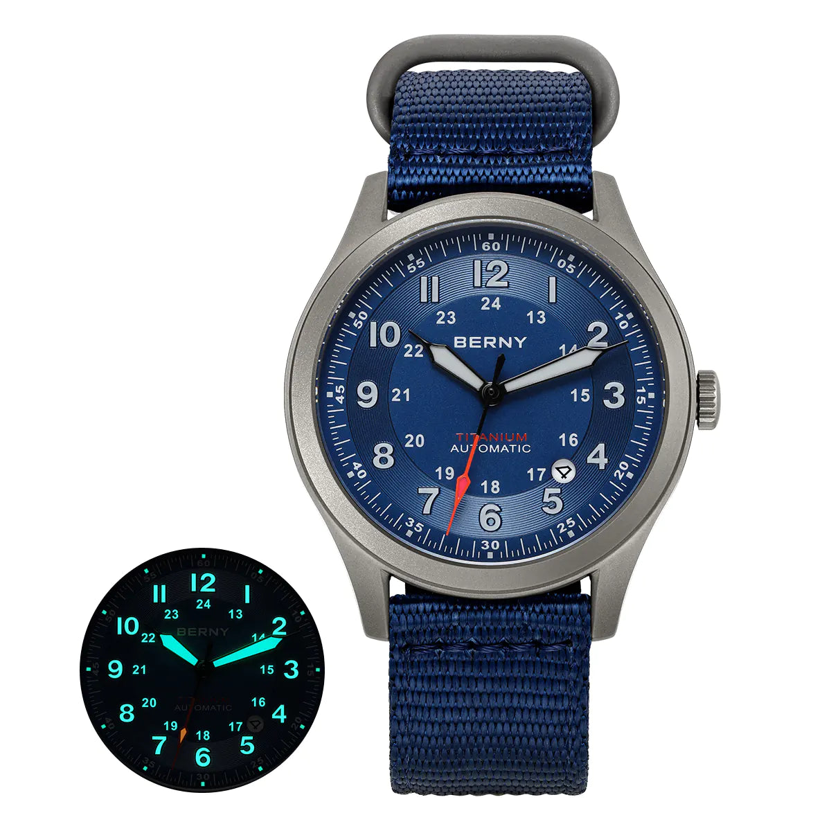 BERNY Titanium Japan Watch Scan Second Quartz Movement 5ATM Waterproof AnalogueQuartz Watch for Men and Women Super Bright BERNY Titanium Japan Watch Scan Second Quartz Movement 5ATM Waterproof AnalogueQuartz Watch for Men and Women Super Bright
