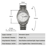 Dimensions and specifications of Berny wristwatch T2597MS 