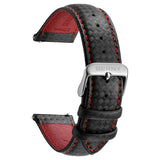 BERNY-Carbon Fiber Leather Quick Release Watch Strap