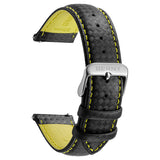 BERNY-Carbon Fiber Leather Quick Release Watch Strap