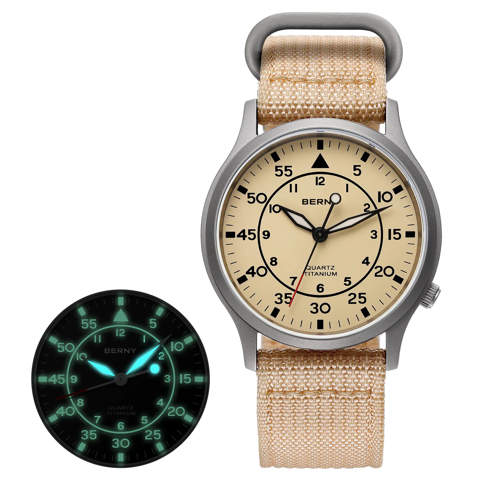 BERNY - Herren-Quarzuhr aus Titan - T2566M 