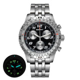 BERNY-Men Quartz Chronograph Field Watch-2835M