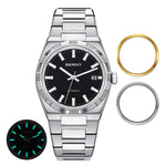 AM141M-A with black dial and Interchangeable Bezel