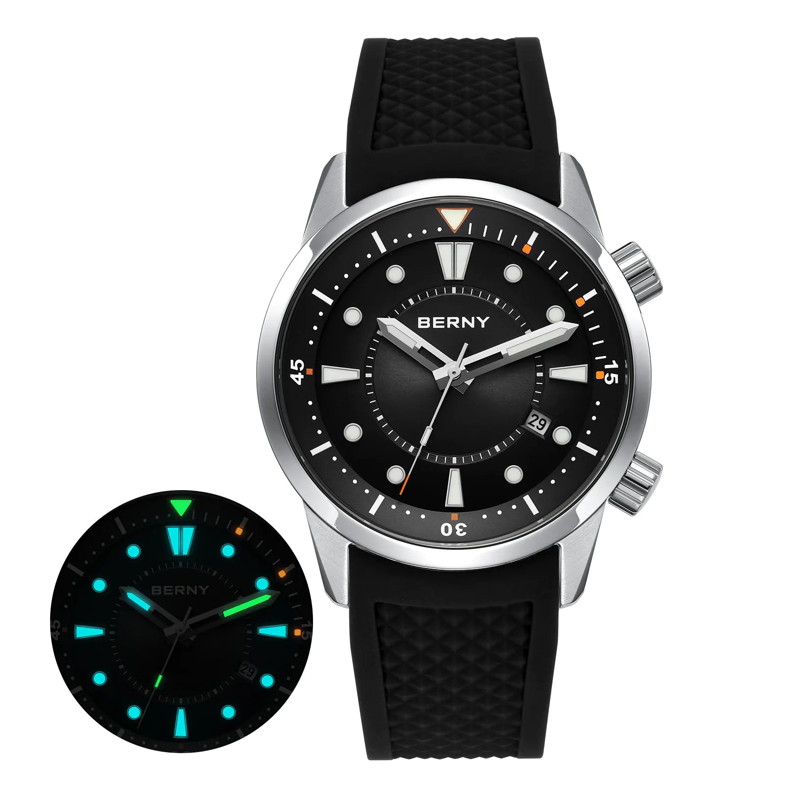 BERNY-Men Automatic Compressor Diver Watch V5-AM539M